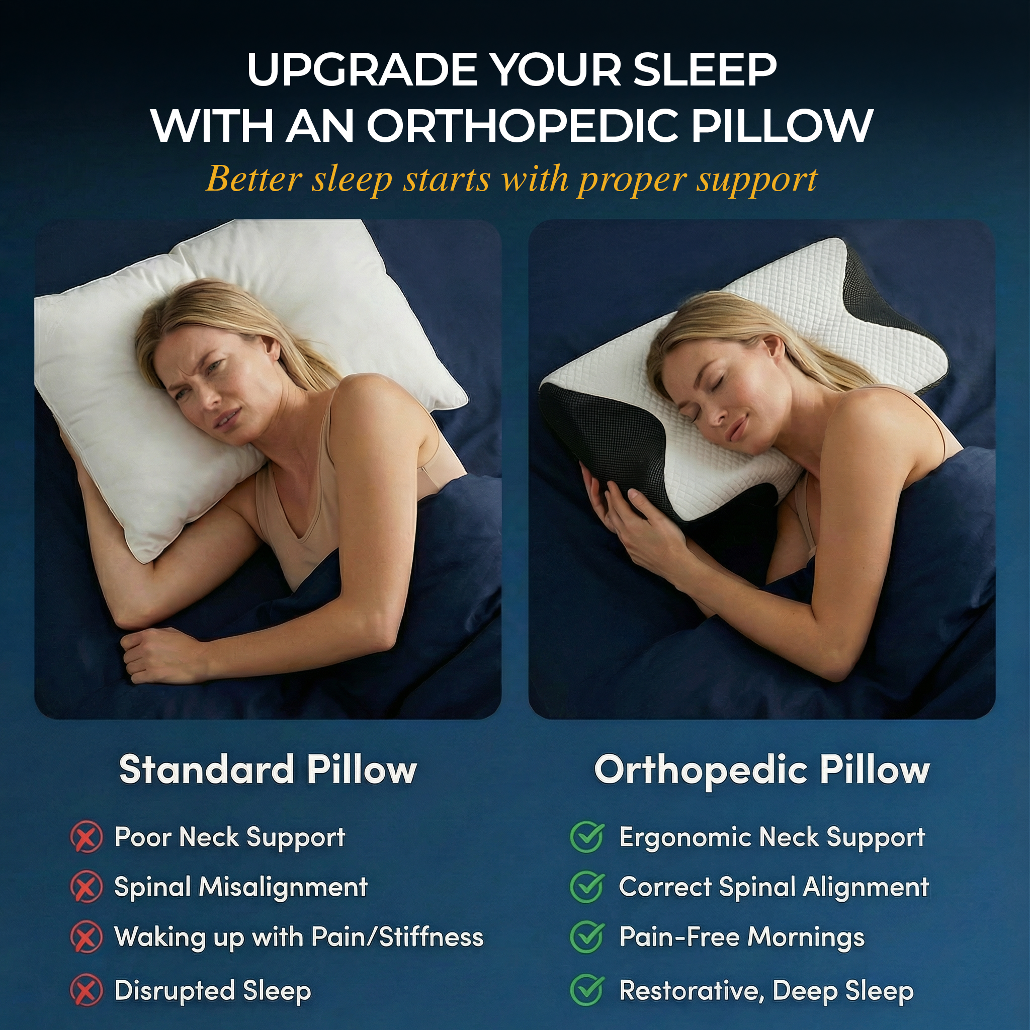 Carevore™ Orthopedic Pillow