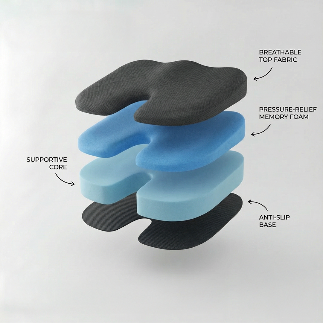 Carevore™ Orthopedic Seat Cushion